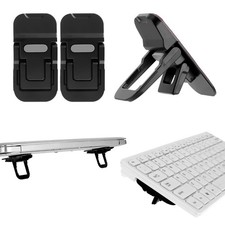 2 Pcs Portable Keyboard Stand, Dual Tilt Angle Adjustment, Foldable Laptop Riser picture