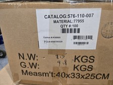 NEW Box of 100 7ft CAT6 Ethernet Blue Patch Cables Quiktron 566-110-007 picture