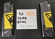 NEW PAIR (2x) 32MB 72 pin SIMMs -  60ns - 64MB total - 54-21277-KA 8MX32 picture