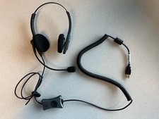 VXi Corporation Black/Gray Binaural Headband Headset with X200 USB Adaptor picture