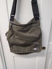 Eddie Bauer Messenger Bag Olive Green Black Laptop Shoulder Crossbody Bag picture