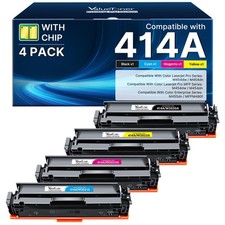 Cartridges 414A HP Compatible 4 Pack M479fdw Valuetoner Toner Replacement picture