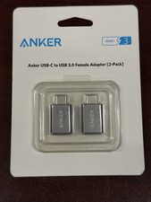 2 Pack Anker Type C Adapter USB-C to USB 3.0 Female Port Converter Brand New picture