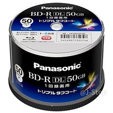 Panasonic 50pcs Bluray BD-R DL 50GB 4x Dual Layer Inkjet Printable Discs Japan picture