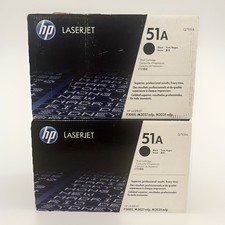 Lot of 2 HP 51A Toner Cartridge Q7551A Black -  picture
