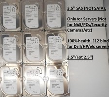 Lot of 6 Seagate 1TB 7.2K SAS 3.5