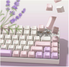 Womier Pink Jelly PBT Keycaps 127 Keys Cherry Profile MX 60 75 100% Keyboard picture