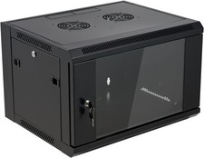 6U Wall Mount Server Cabinet Network Rack Enclosure Locking Glass Door by Tedget picture