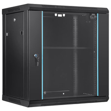 12U Wall Mount Network Cabinet, 15.5'' Deep Server Rack Cabinet Enclosure, 200 L picture