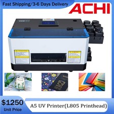 A5 UV Printer DX5 Epson PrintHead UV Flatbed Printer Wooden box &5*250ml Ink picture