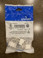 Leviton CAT 41084-BWB White QuickPort Insert-New picture