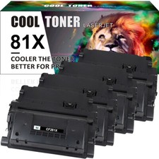4PK CF281X 81X High Yield Toner for HP LaserJet Enterprise MFP M630dn M605x INK picture