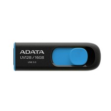 ADATA UV128 16GB USB3.1 Flash Drive, black/blue 16 GB Blue picture