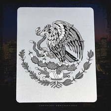 Mexico Mexican Flag Subdue Coat of Arms Mouse Pad picture