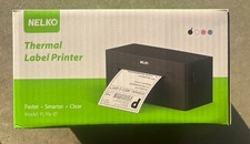 Nelko Bluetooth Thermal Shipping Label Printer Wireless 4x6 Black - Brand New picture