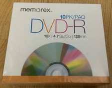 DVD+R Memorex 10pk 16x 4.7GB GO 120Min NEW SEALED picture