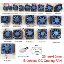 DC Cooling fan 5V 12V 24V multi Sizes 25mm 30mm 40mm 50mm 60mm 70mm 80mm Lot picture