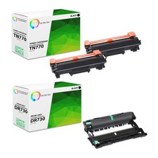 3Pk TCT Compatible TN770 & DR730 For Brother MFC-L2750DW HL-L2370DW Toner Drum picture