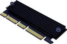 Pcie Nvme Adapter Card with Heat Sink, X16 Interface Fits in X4/X8 Slots picture