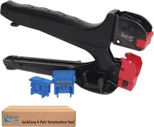 JackEasy 4-Pair Termination Tool for Keystone Jacks Only Cat6a Cat6 Cat5e & picture