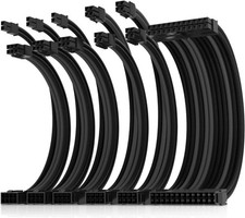 30cm High-Quality PSU Extension Cable Kit - Ideal for Gaming & Cable Management picture