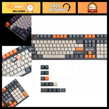 Double Shot PBT Rainbow Carbon Sunset Keycaps for MX Switches - Backlit OEM Prof picture