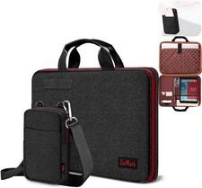 Laptop Case 15.6 Inch Briefcase Military-Grade Protection with Detachable Belt B picture