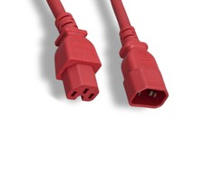 3Ft RED Power Cord for HP HPE Aruba X371 JL760A Power Supply JumperCord to PDU picture