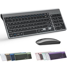 Ultra Slim Wireless Keyboard and Mouse Combo, Silent Compact Keyboard Mouse Set picture