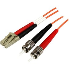 StarTech 3m Multimode Duplex 50/125 OFNP Plenum Fiber Optic Cable - LC/ST picture