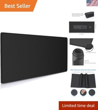 XXL Professional Black Mouse Pad 35.4x15.7in: Ultra-Smooth & Non-Slip Design picture
