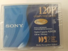 Lot of 2 Sony 4Gb. computer grade data cartridge. 120m DDS2 picture