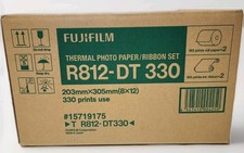 Fujifilm R812-DT 330 Thermal Photo Paper/Ribbon Set 330 prints use 8x12 NEW picture