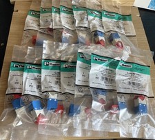 (QTY 14) Panduit CJ5E88TGBU Mini-Com Cat 5e TG-Style Jack Modules T568A/B Wiring picture