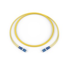 Corning 040402G5120001M 1 Meter Fiber Optic Jumper LC Duplex Zipcord Cable (OS2) picture