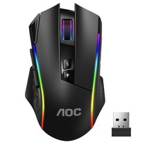 AOC GM401 Wireless RGB Gaming Mouse, 12000 DPI, Rapid-Fire Shotcut, 70Hrs picture
