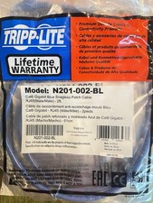 Tripp-Lite N201-003-BL Cat6 Blue Snagless Patch Cable RJ45 3ft Lot 10 New Packs picture