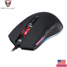 Motospeed V70 Wired Optical Gaming Mouse 12000 dpi + RGB Backlit LED | US Seller picture
