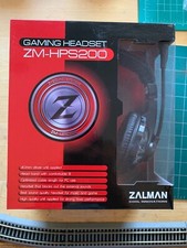 NIB Zalman ZM-HPS200 Black Headband Headsets picture