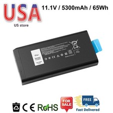 ✅65Wh CJ2K1 Battery for Dell Latitude 5404 7404 5414 7414 Rugged Extreme 4XKN5 picture