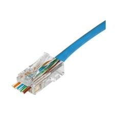 Ideal 85-385 CAT6A/6 Large Diameter Feed-Thru Mod Plug 50/Card picture