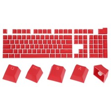 104 Key PBT Keycap Set OEM Profile Double Shot for Mechanical Keyboard, Red picture