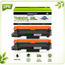 2x TN830XL Black High Yield Toner for Brother HL-L2460DW DCP-L2640DW HL-L2405W picture