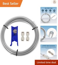 Durable 5M Gray PTFE Tubing for 3D Printing with Couplers and Sharp Cutter picture