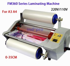 FM360J 360T 360S Laminating Machine 110V/220V Hot Roll A3+ Laminator Brand New picture