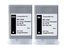 2PK PFI030 MBK & Black Ink Tank PFI-030 Fit Canon IPF TM-240 TM-340 TA-20 picture