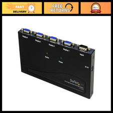 4-Port VGA Video Splitter, 2048x1536 Resolution, 80Hz Refresh Rate, TAA Complian picture