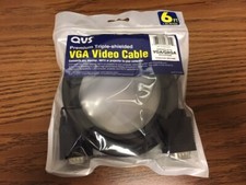 QVS CC388B-06 NEW-Sealed 6ft Premium VGA/QXGA Cable HD15 M/M  picture