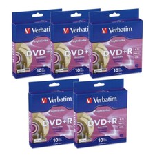 Verbatim LightScribe DVD+R Blank Media 50pk - Laser Etch Prints Direct to Disc picture