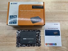 Planet POE-E201 IEEE 802.3at Power Over Gigabit Ethernet Extender - Black picture
